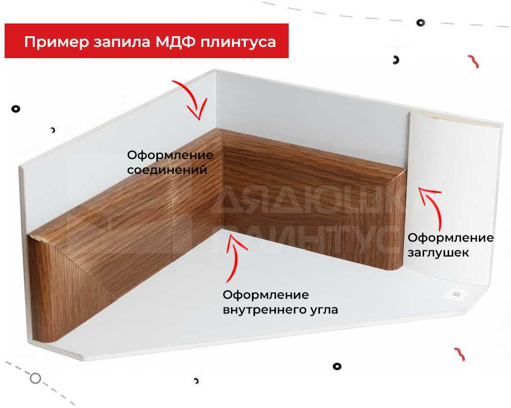 Плинтус МДФ Smartprofile Strong 80М Дуб Филадельфия коньяк